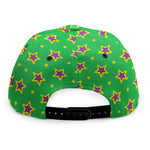 Mardi Gras Star Pattern Print Snapback Cap