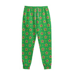 Mardi Gras Star Pattern Print Sweatpants