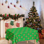 Mardi Gras Star Pattern Print Tablecloth