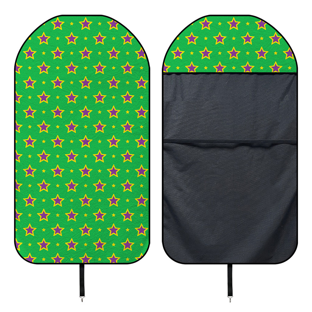 Mardi Gras Star Pattern Print Waterproof Car Seat Cover