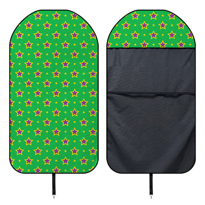 Mardi Gras Star Pattern Print Waterproof Car Seat Cover