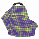 Mardi Gras Tartan Plaid Pattern Print Baby Seat Cover