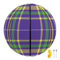 Mardi Gras Tartan Plaid Pattern Print Basketball