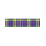 Mardi Gras Tartan Plaid Pattern Print Bed Runner