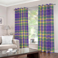 Mardi Gras Tartan Plaid Pattern Print Dimout Grommet Curtains