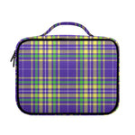 Mardi Gras Tartan Plaid Pattern Print Briefcase Bible Bag