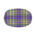 Mardi Gras Tartan Plaid Pattern Print Car Side Mirror Covers