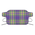 Mardi Gras Tartan Plaid Pattern Print Car Windshield Snow Cover