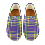 Mardi Gras Tartan Plaid Pattern Print Casual Shoes