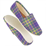 Mardi Gras Tartan Plaid Pattern Print Casual Shoes
