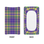 Mardi Gras Tartan Plaid Pattern Print Changing Pad Cover