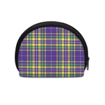 Mardi Gras Tartan Plaid Pattern Print Coin Purse