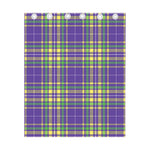 Mardi Gras Tartan Plaid Pattern Print Curtain