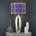 Mardi Gras Tartan Plaid Pattern Print Drum Lamp Shade
