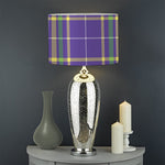 Mardi Gras Tartan Plaid Pattern Print Drum Lamp Shade