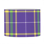 Mardi Gras Tartan Plaid Pattern Print Drum Lamp Shade