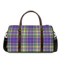 Mardi Gras Tartan Plaid Pattern Print Duffel Bag