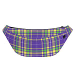 Mardi Gras Tartan Plaid Pattern Print Fanny Pack