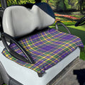 Mardi Gras Tartan Plaid Pattern Print Golf Cart Seat Cover