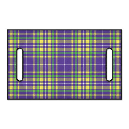 Mardi Gras Tartan Plaid Pattern Print Golf Cart Seat Cover