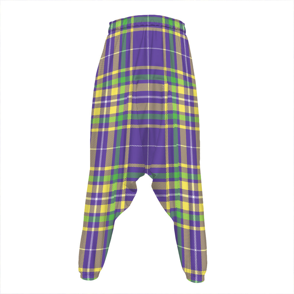 Mardi Gras Tartan Plaid Pattern Print Hammer Pants