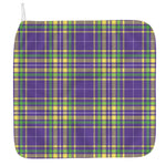 Mardi Gras Tartan Plaid Pattern Print Hand Towel