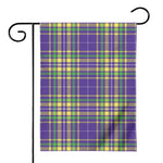 Mardi Gras Tartan Plaid Pattern Print House Flag