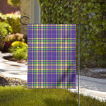 Mardi Gras Tartan Plaid Pattern Print House Flag