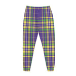 Mardi Gras Tartan Plaid Pattern Print Jogger Pants