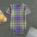 Mardi Gras Tartan Plaid Pattern Print Men's Bodysuit