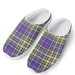 Mardi Gras Tartan Plaid Pattern Print Mesh Casual Shoes