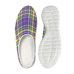 Mardi Gras Tartan Plaid Pattern Print Mesh Casual Shoes