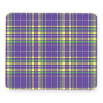 Mardi Gras Tartan Plaid Pattern Print Mouse Pad