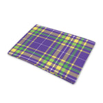 Mardi Gras Tartan Plaid Pattern Print Pet Cooling Mat Cover