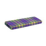 Mardi Gras Tartan Plaid Pattern Print Piano Keyboard Cover