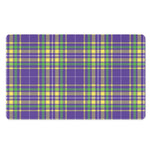 Mardi Gras Tartan Plaid Pattern Print Polyester Doormat