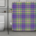 Mardi Gras Tartan Plaid Pattern Print Polyester Shower Curtain