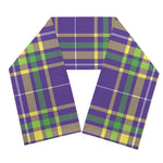 Mardi Gras Tartan Plaid Pattern Print Scarf