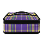 Mardi Gras Tartan Plaid Pattern Print Small Lunch Bag