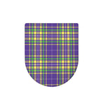 Mardi Gras Tartan Plaid Pattern Print Toilet Lid Cover