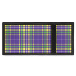 Mardi Gras Tartan Plaid Pattern Print Trifold Wallet