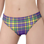 Mardi Gras Tartan Plaid Pattern Print Women's Panties