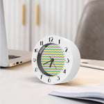 Mardi Gras Wave Pattern Print Alarm Clock