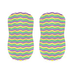 Mardi Gras Wave Pattern Print Bar Stool Covers