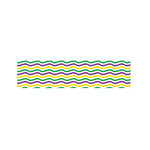 Mardi Gras Wave Pattern Print Bed Runner