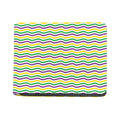 Mardi Gras Wave Pattern Print Bifold Wallet