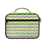 Mardi Gras Wave Pattern Print Briefcase Bible Bag