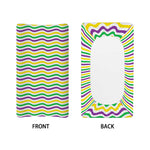 Mardi Gras Wave Pattern Print Changing Pad Cover