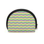 Mardi Gras Wave Pattern Print Coin Purse