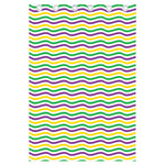 Mardi Gras Wave Pattern Print Curtain